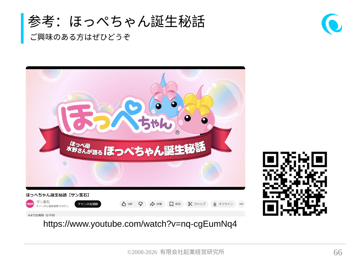 参考:ほっぺちゃん誕生秘話。ご興味のある方はぜひどうぞ。 https://www.youtube.com/watch?v=nq-cgEumNq4
